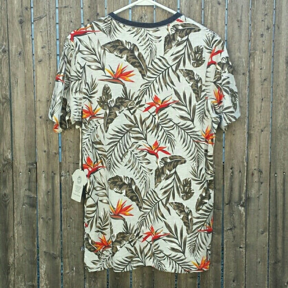 Free Planet Organic Cotton Tropical Hawaiian T-Shirt S - Picture 2 of 8
